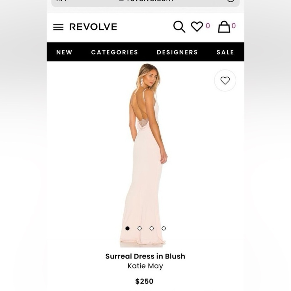 Katie May Surreal Backless Gown Rose Quartz Size M - Picture 14 of 15